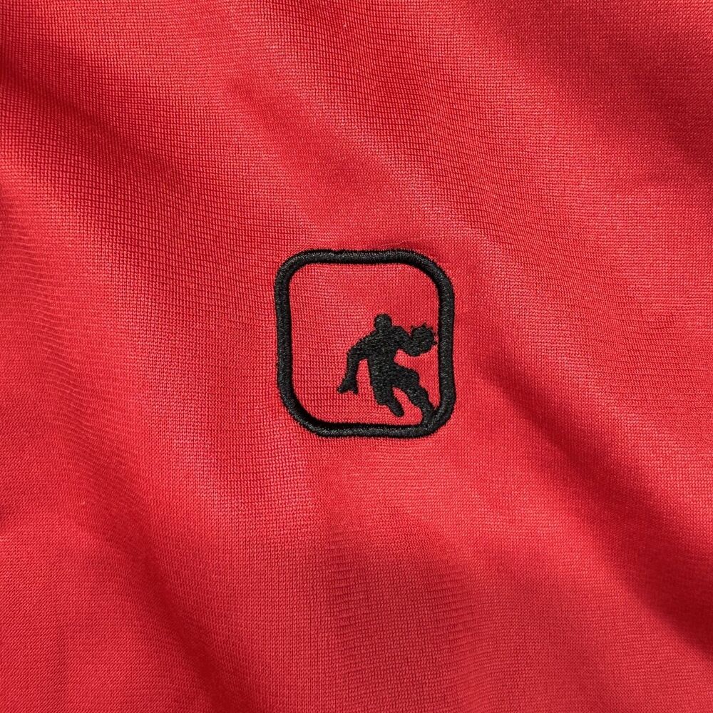 AND1 Jacket Men's Extra Extra Large Red Basketball Athletic Training Pockets Zip - Picture 10 of 10